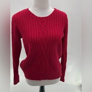 Van Heusen Women's Cable Knit Sweater Size L